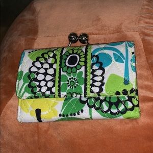 green Vera Bradley wallet